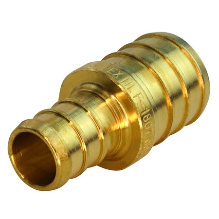 Apollo Pex 3/4 in. x 1/2 in. Brass PEX Barb Reducing Coupling APXC1234